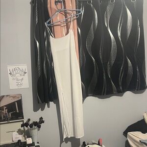 Elegant White Slip Dress
